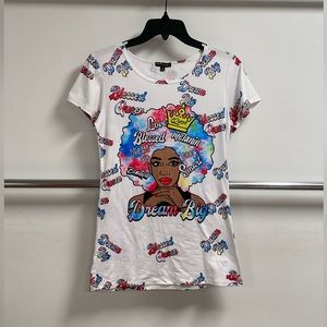 Short Sleeve Air Brushed Graphic Woman’s tee